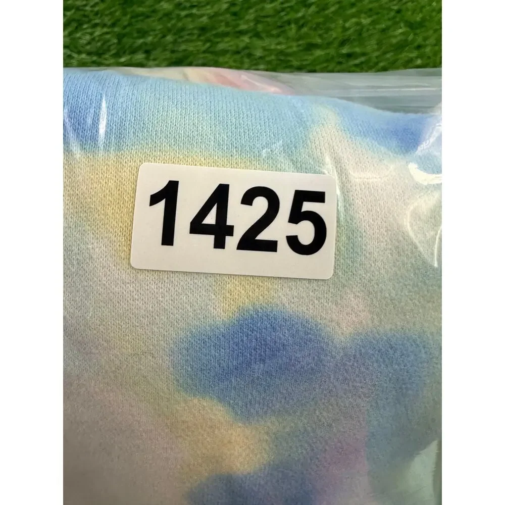 Hollister Tie Dye Winter Hoodie Unisex S Blue Pink Yellow Pullover Seagull Logo
